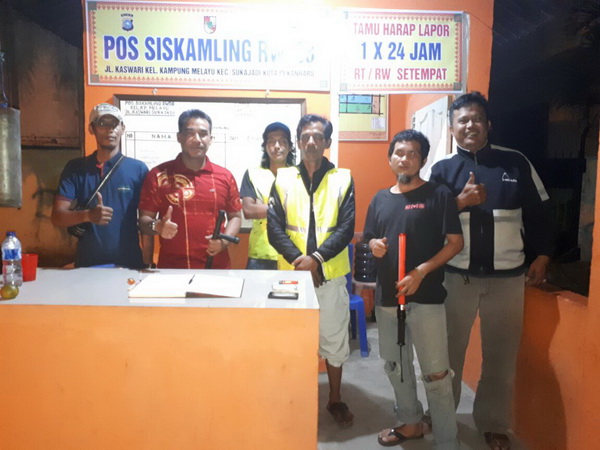 Ikut Ronda, Wakapolresta Sampaikan Pesan Kamtibmas